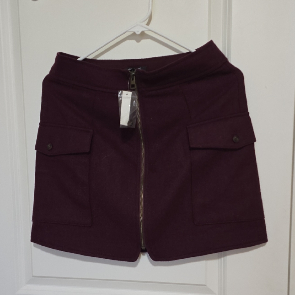 Madewell (Re)sourced Zip-Front Mini Skirt